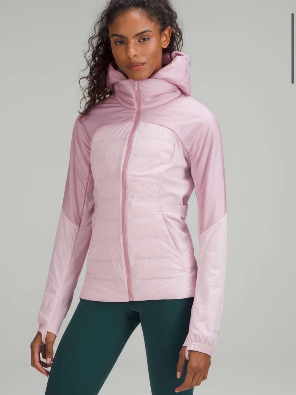 Lululemon Down For It All Jacket Pink Peony Hooded Puffer 4